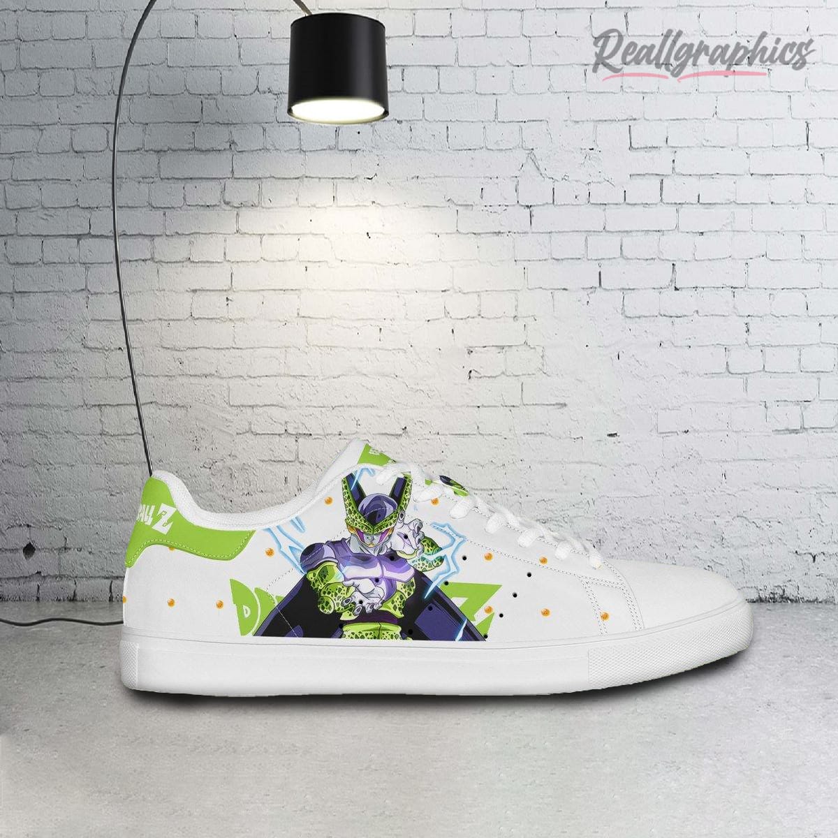 dragon ball cell stan smith shoes, custom anime sneakers