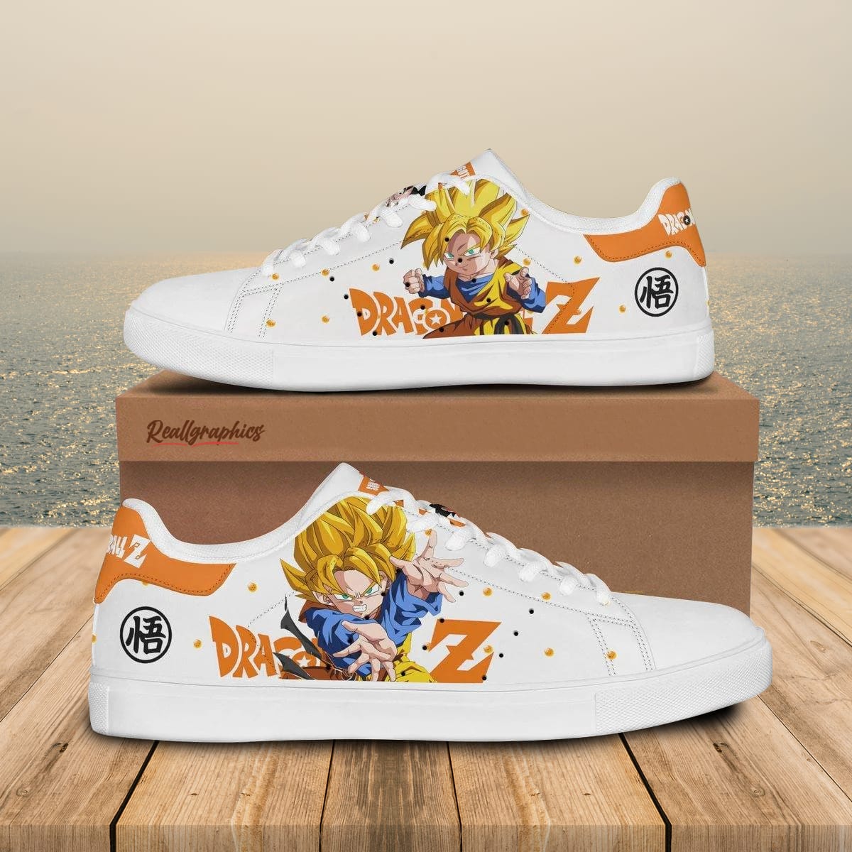 dragon ball son goten stan smith shoes, custom anime sneakers