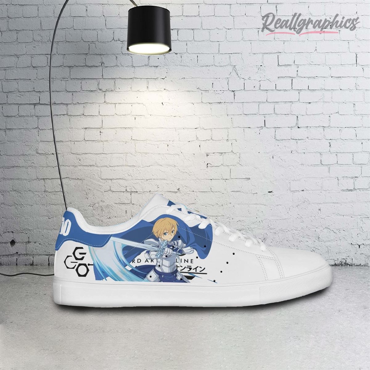 eugeo sneakers custom sword art online anime stan smith shoes