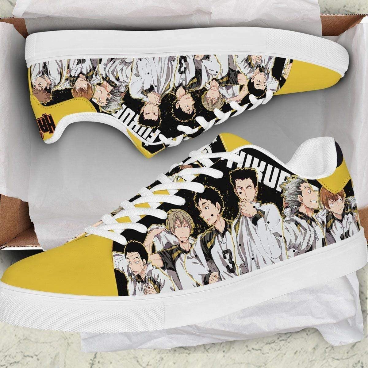 fukurodani academy skate sneakers custom haikyuu anime shoes