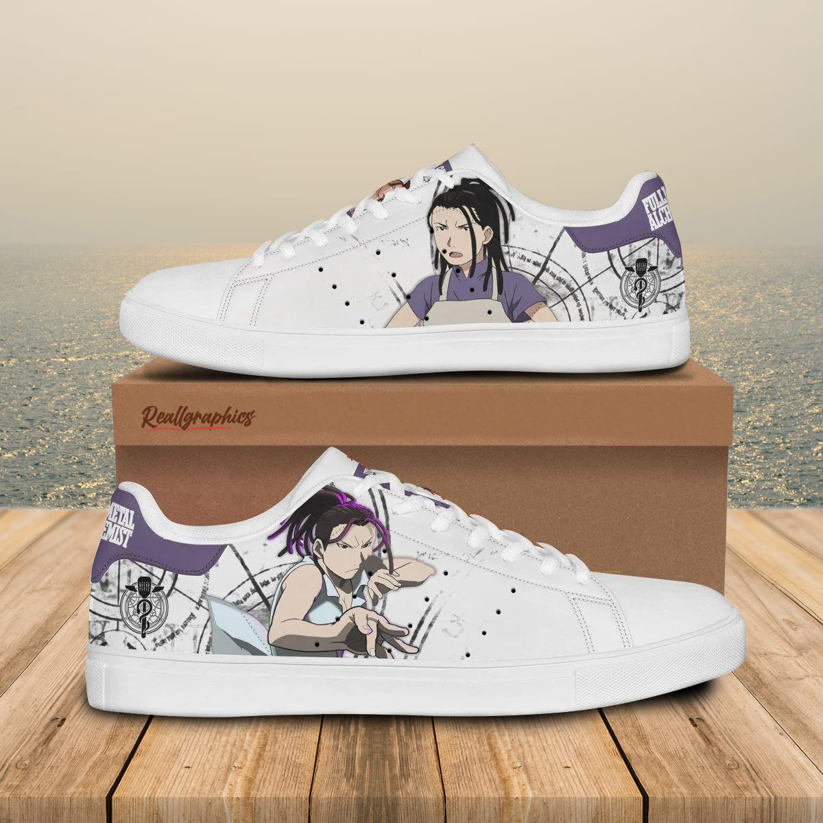 fullmetal alchemist izumi curtis stan smith shoes, custom anime sneakers