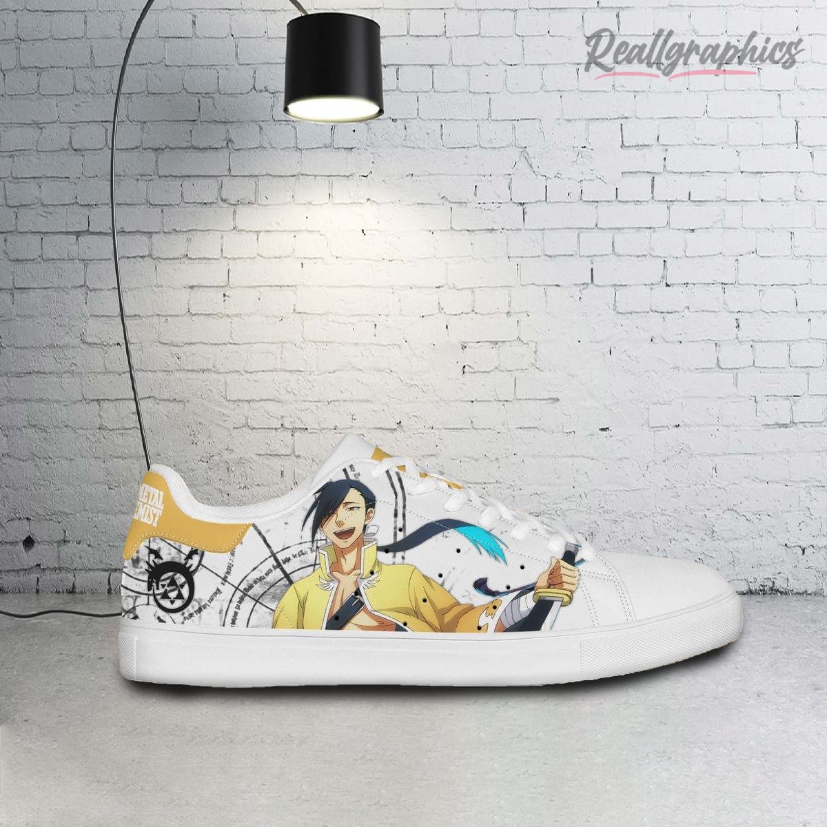 fullmetal alchemist ling yao stan smith shoes, custom anime sneakers