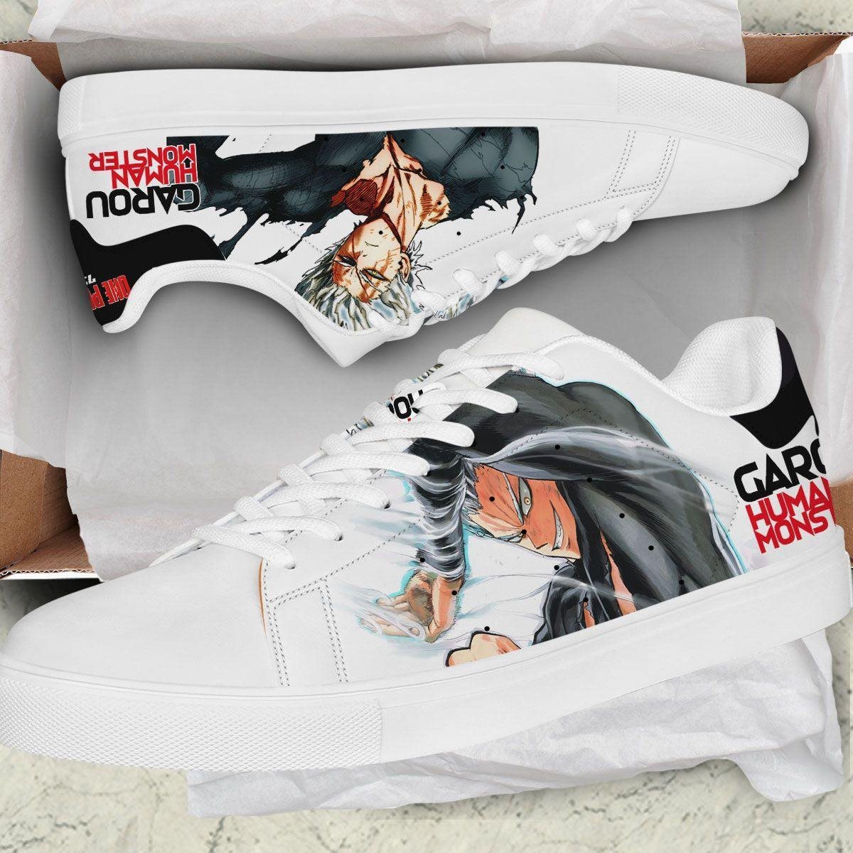 garou skate sneakers custom one punch man anime shoes