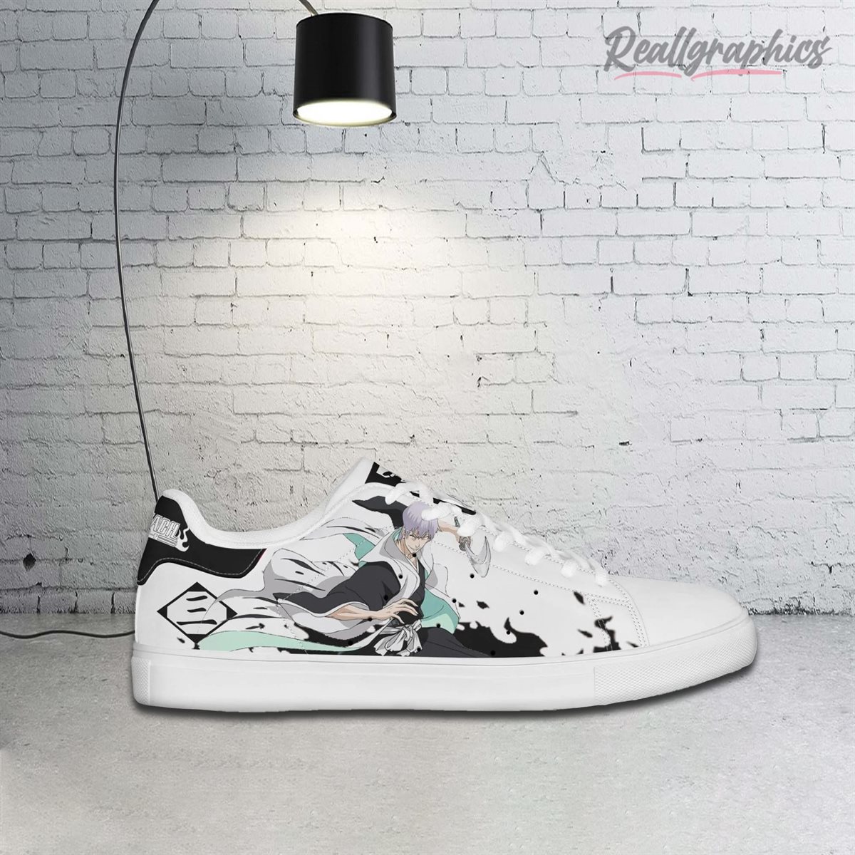 gin ichimaru sneakers custom bleach anime shoes