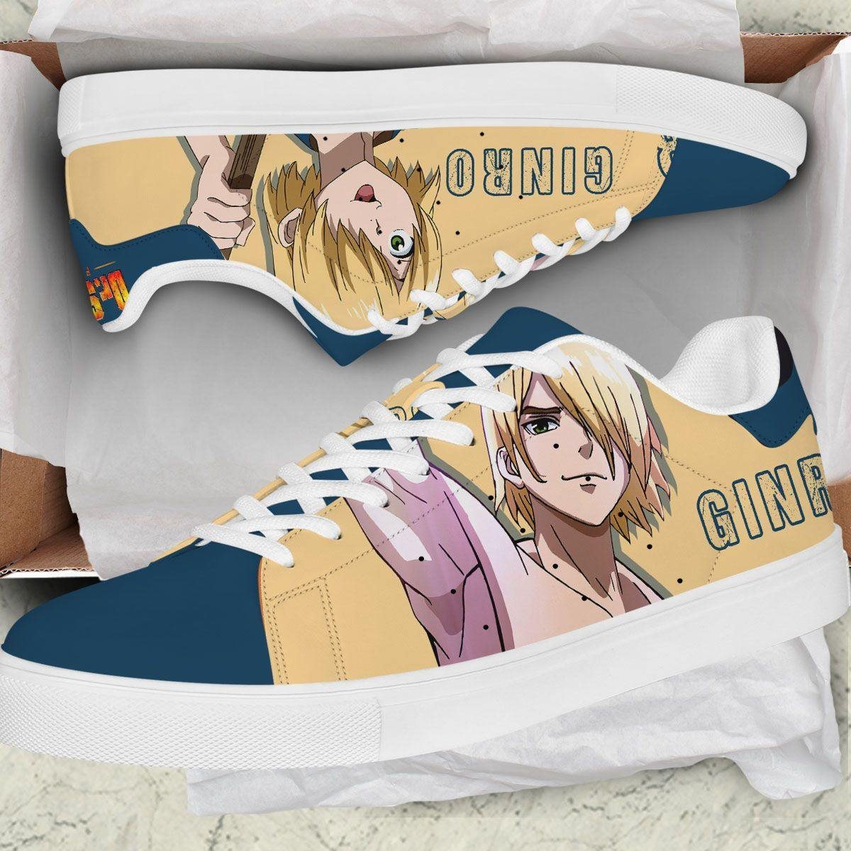 ginro skate sneakers custom dr. stone anime shoes