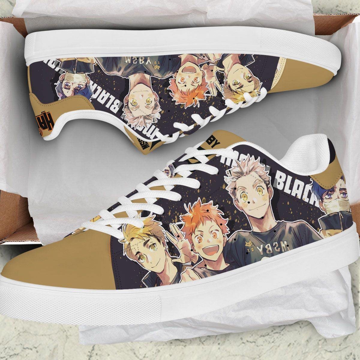 haikyuu msby black jackal skate sneakers custom anime shoes