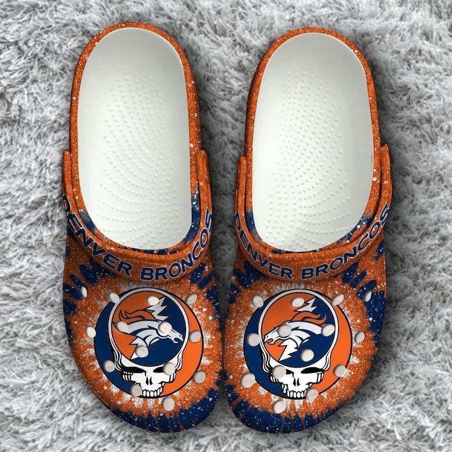 Nfl Denver Broncos Grateful Dead Classic Printed Classic Clogs