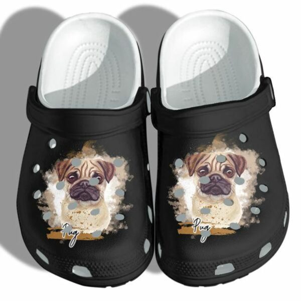 pug dog dad cute funny shoes clog pug dog mom clog shoes wonderful christmas zp9vvx