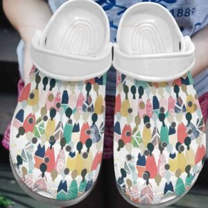 social worker rainbow people classic clogs shoes bvpd4r