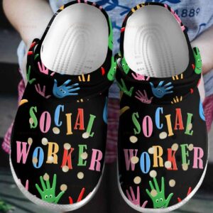 social worker sign classic clogs shoes bt0t93