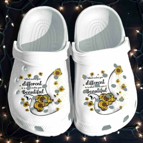 sunflower elephant mother autism awareness shoes clog mothers day lvgmmj