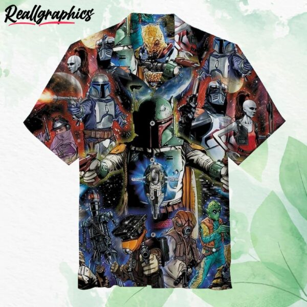 the bounty hunters star wars hawaiian shirt cvawr2