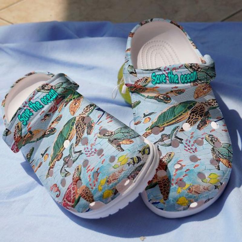 turtles in the ocean shoes classic clog save the ocean the world creatures undersea