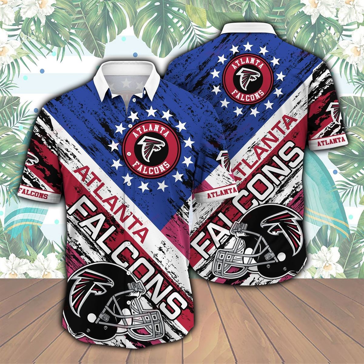 Atlanta Falcons Rise Up Customized Hawaiian Shirt - Reallgraphics