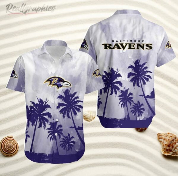 baltimore ravens aop hawaiian shirt 1 kouunu