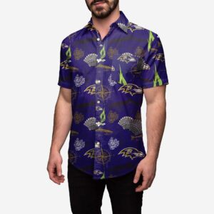 baltimore ravens floral button hawaiian shirt 1 qy28cz