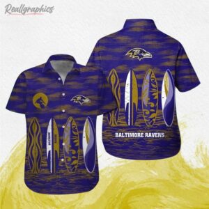 baltimore ravens football hawaiian shirt 1 skbvip