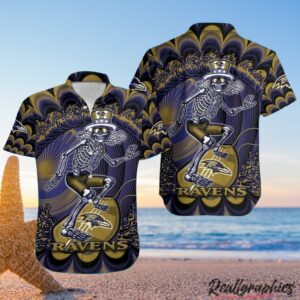 Nouvette Baltimore Ravens Baltimore Orioles Hawaiian Shirt