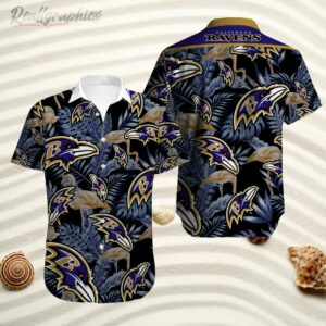 baltimore ravens hawaiian shirt tropical 1 heb0yi