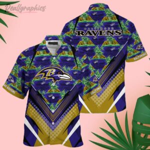 baltimore ravens nfl hawaiian shirt 1 kh75ua