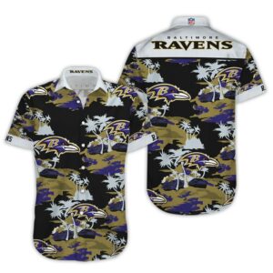 baltimore ravens printed hawaiian shirt 1 thyvup