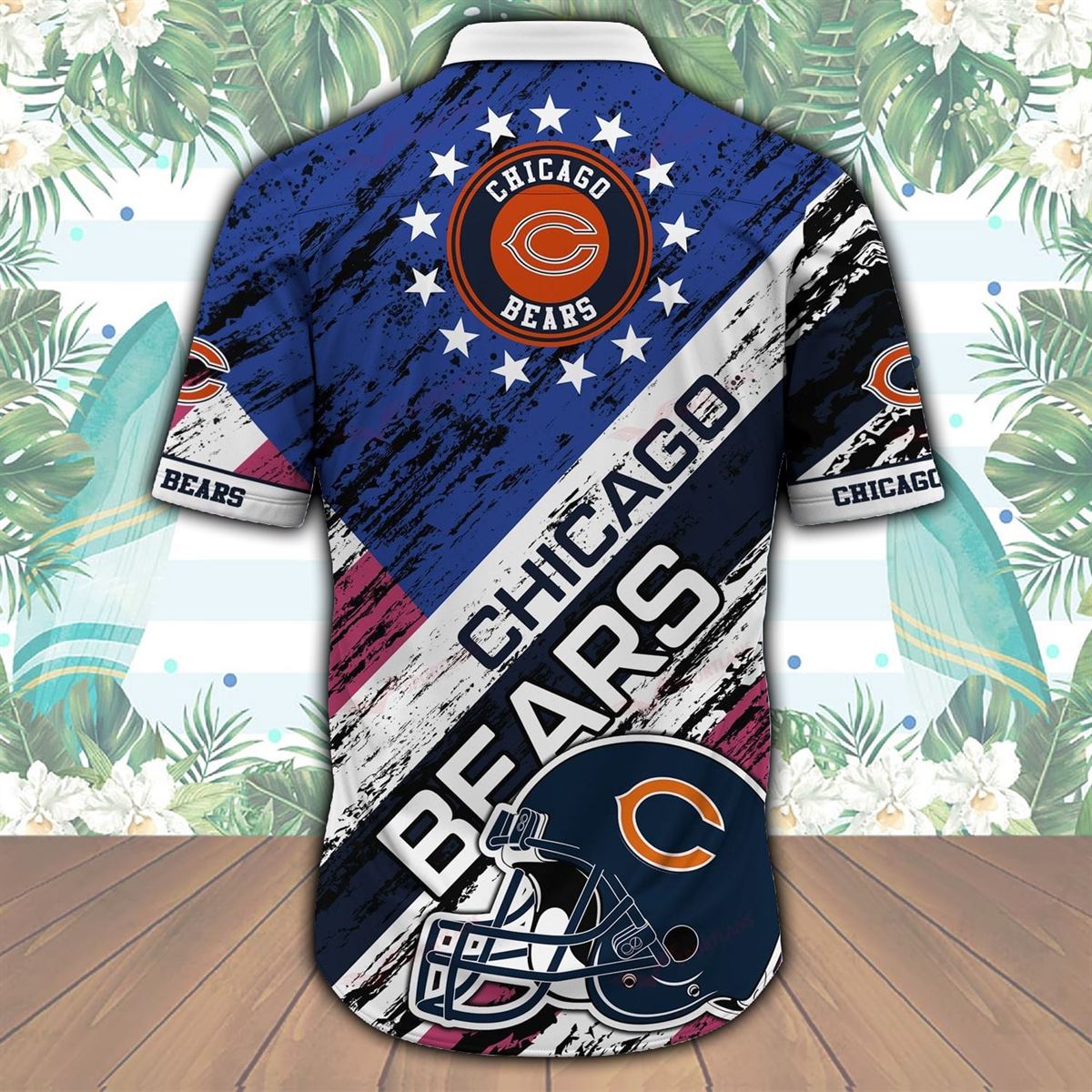 Chicago Bears Men's Casual Shirt, Hawaiian Shirt, NFL, Football