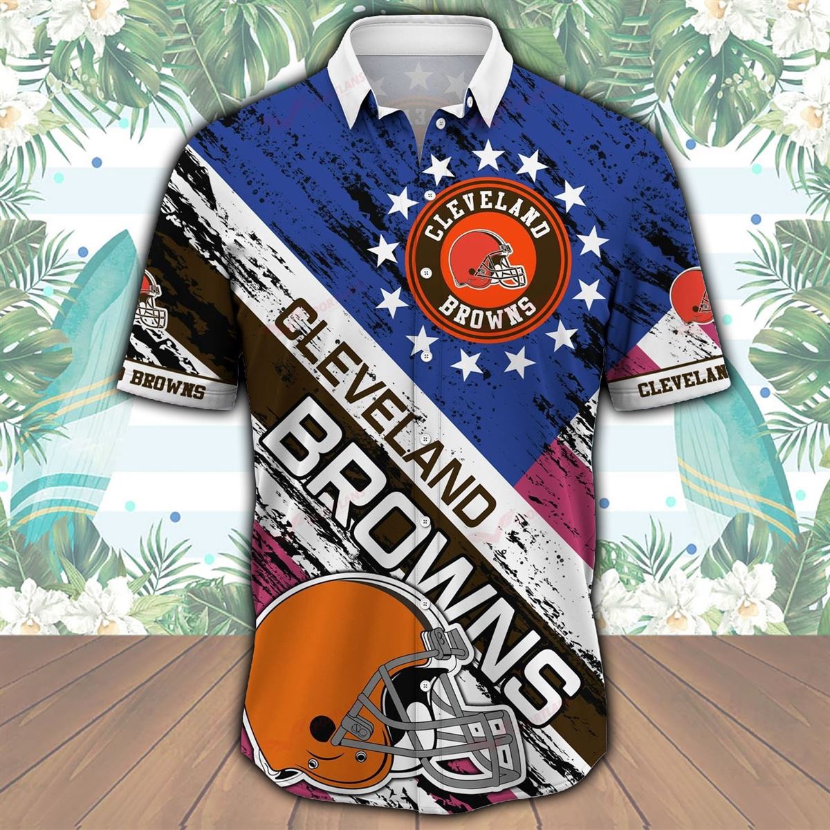 Cleveland Browns NFL Hawaiian Shirt, Button Shirt - Reallgraphics
