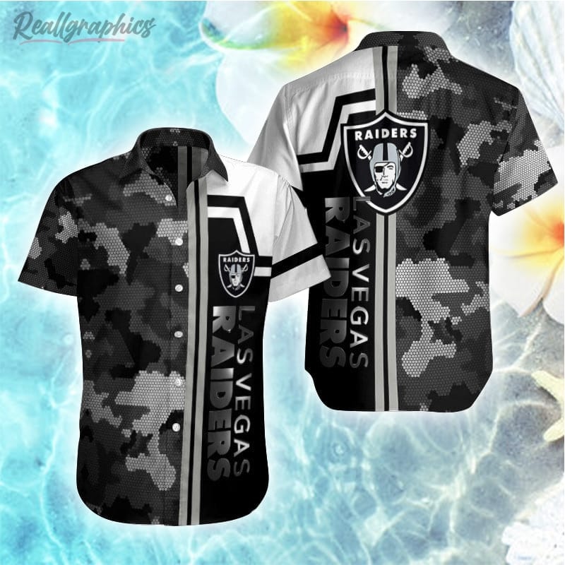 Oakland Raiders NFL And Flowers Short Sleeves Hawaiian Shirt