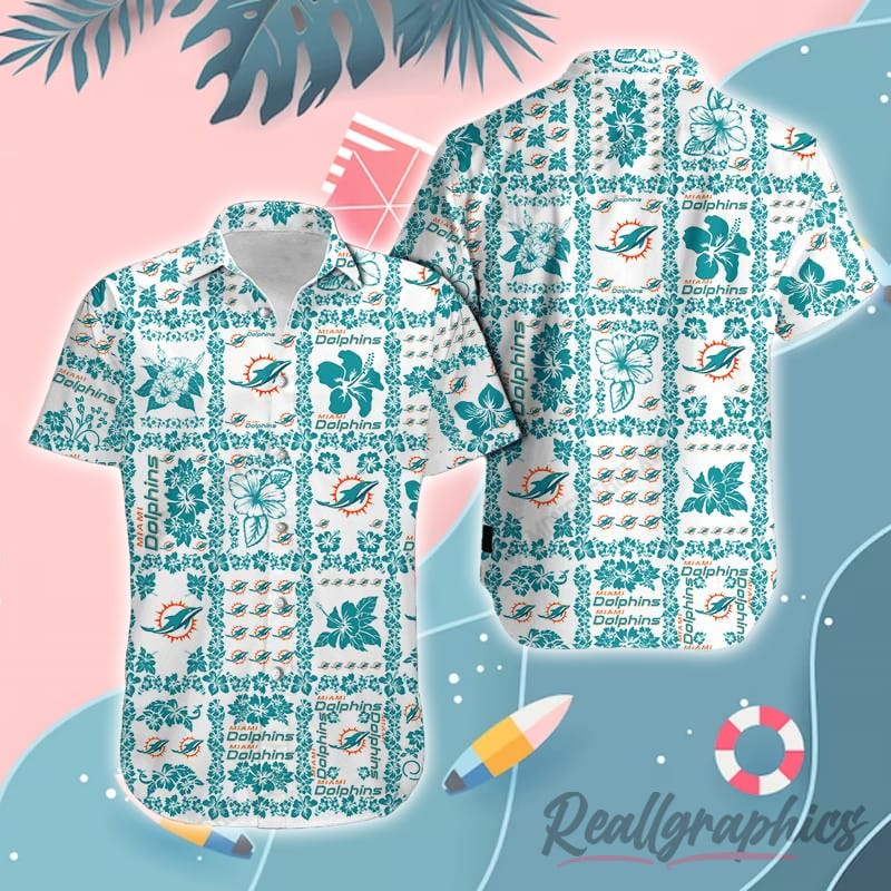 Miami Dolphins Summer Coconut Pattern NFL Hawaiian Shirt, NFL