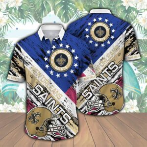 New Orleans Saints NFL Hawaiian Shirt, Button Shirt - Reallgraphics