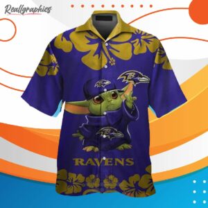 nfl baltimore ravens baby yoda hawaii shirt 1 yzd7nv