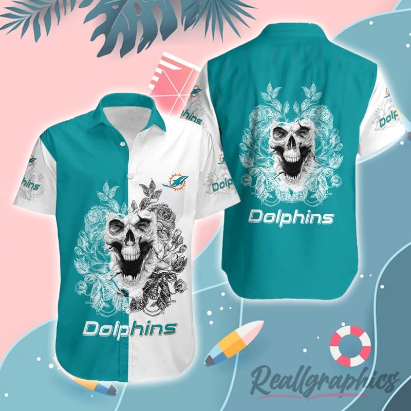 Nfl Miami Dolphins 3D Hawaiian Shirt Mickey And Minnie Big Moon Men And  Women For Fans - Limotees