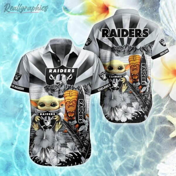 oakland raiders nfl baby yoda hawaiian shirt bxj7h8