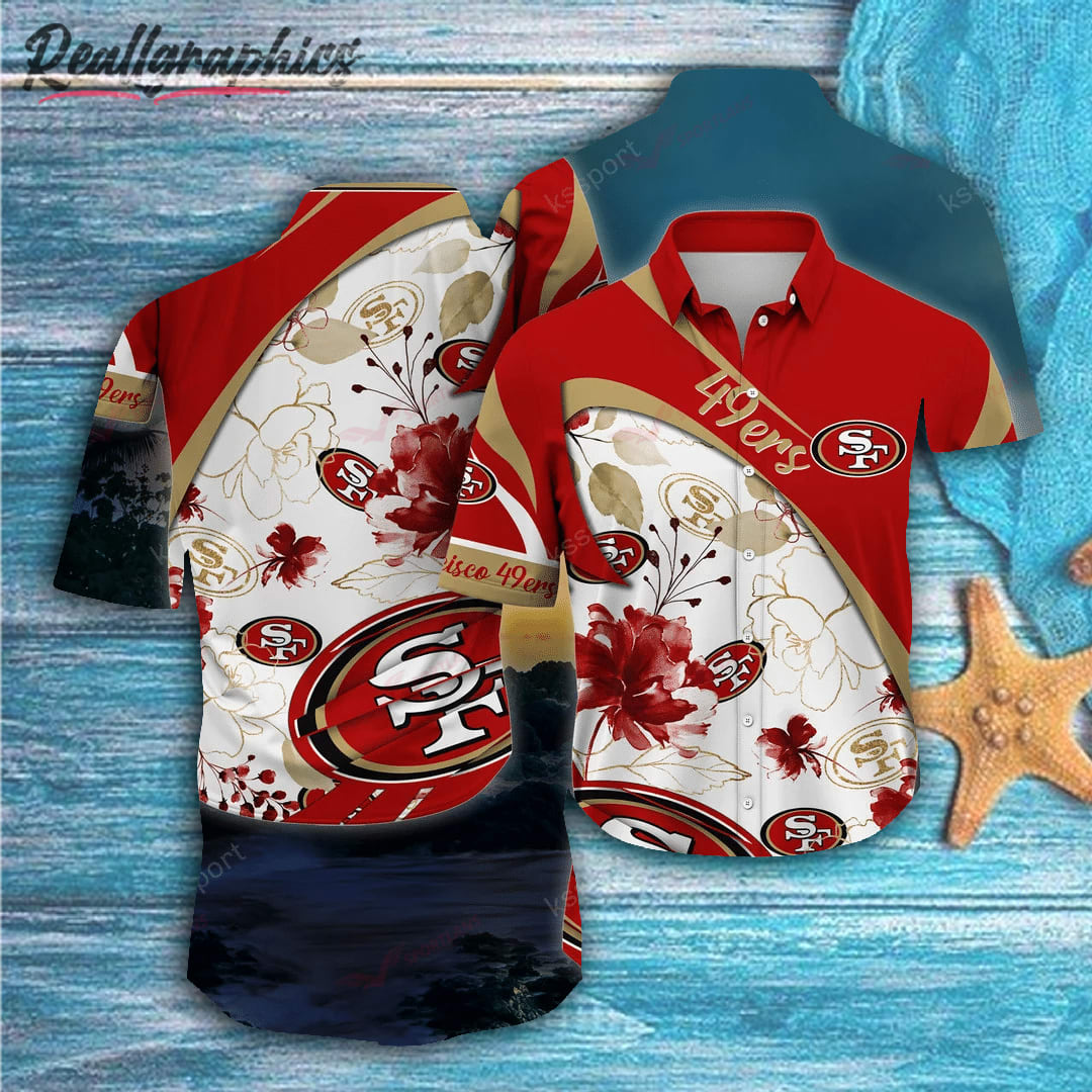 San Francisco 49ers Logo Hawaiian Shirt - Reallgraphics