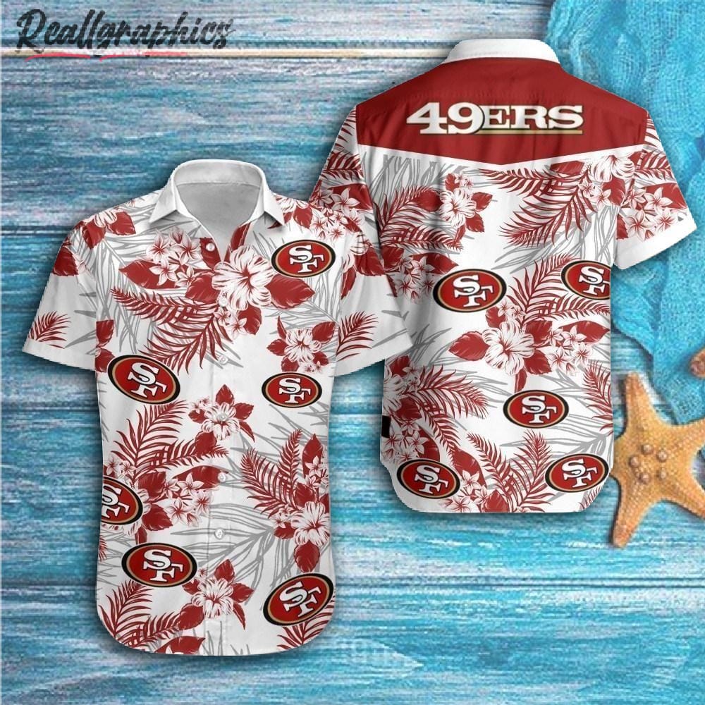 Personalized San Francisco 49ers Mascot Football Short Sleeve Hawaiian Shirt  - Reallgraphics