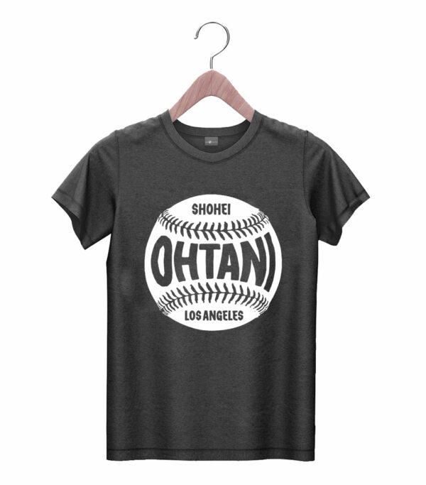 t shirt black shohei ohtani los angeles a baseball byyus