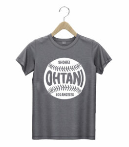 t shirt dark heather shohei ohtani los angeles a baseball egzel