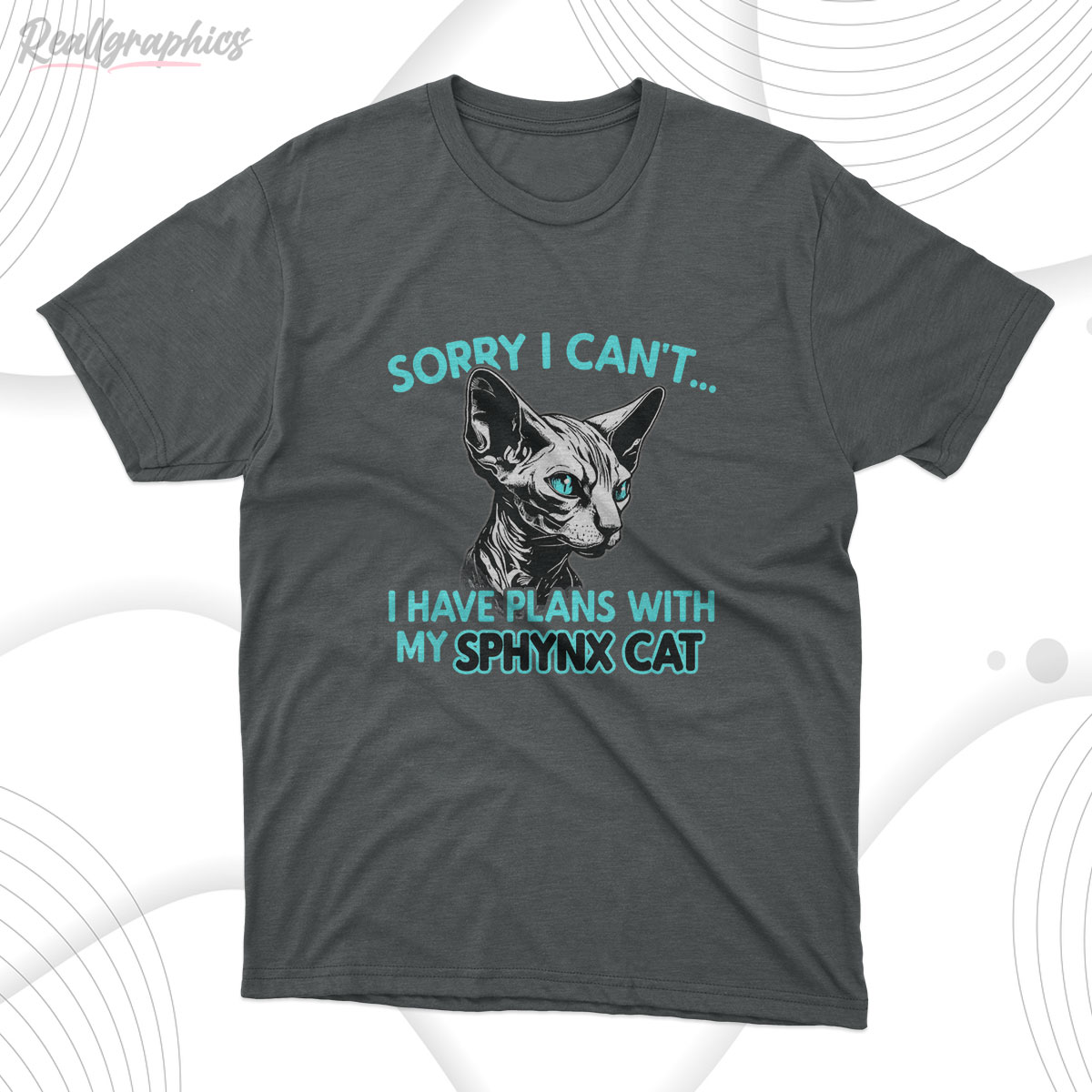 sorry i cant i have plans with my sphynx cat funny shirt 2 LtGRV