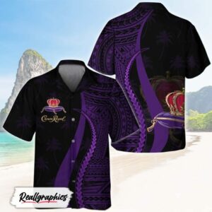 purple polynesian crown royal hawaiian shirt shirt for summer m0fbxy