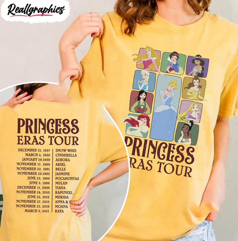 Princess Eras Tour Disney Shirt, Disneyworld Shirt - Trendingnowe