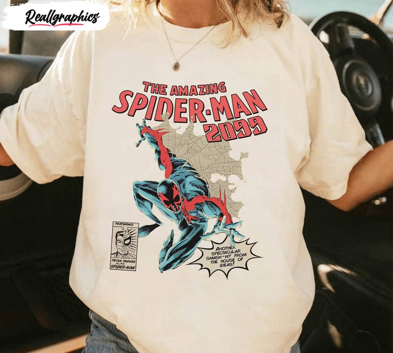 vintage the amazing spider 2099 comic shirt