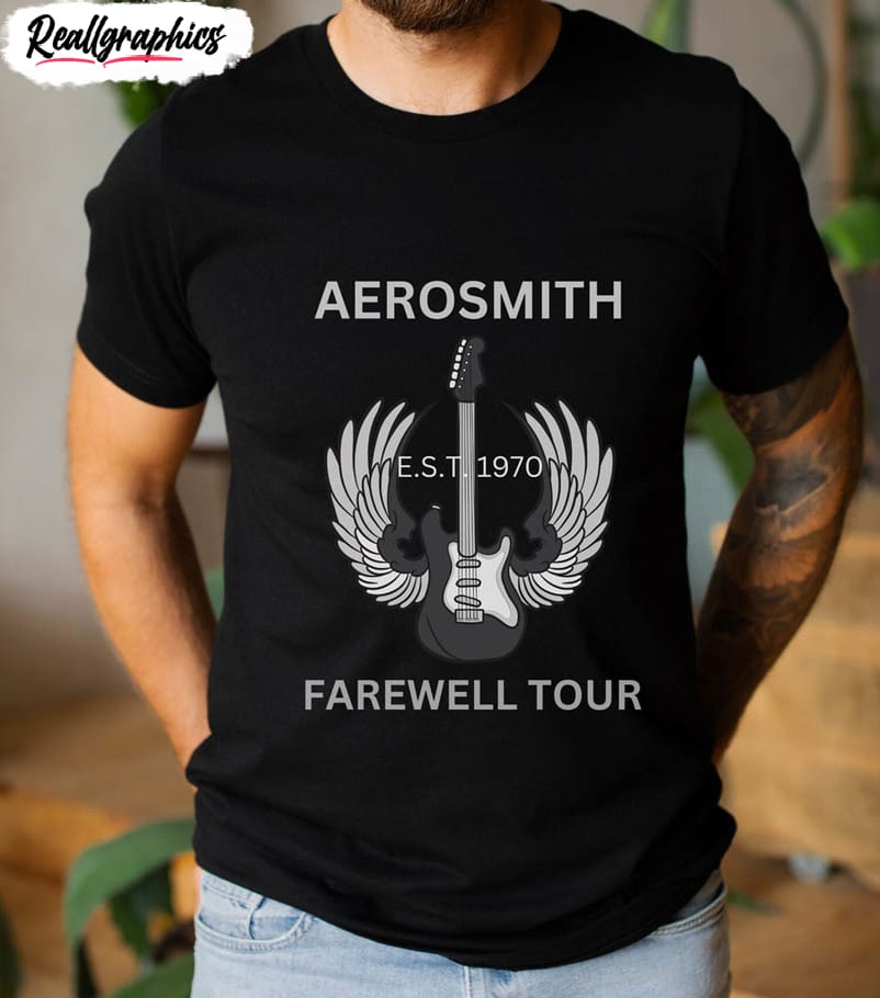 FREE shipping Aerosmith Peace Out Farewell Tour Vintage shirt