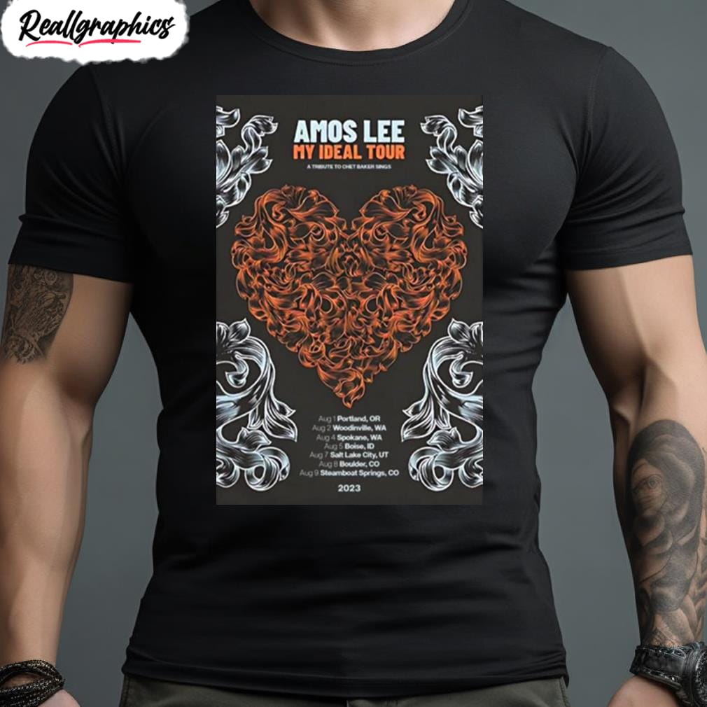 amos lee my ideal 2023 tour poster t shirt