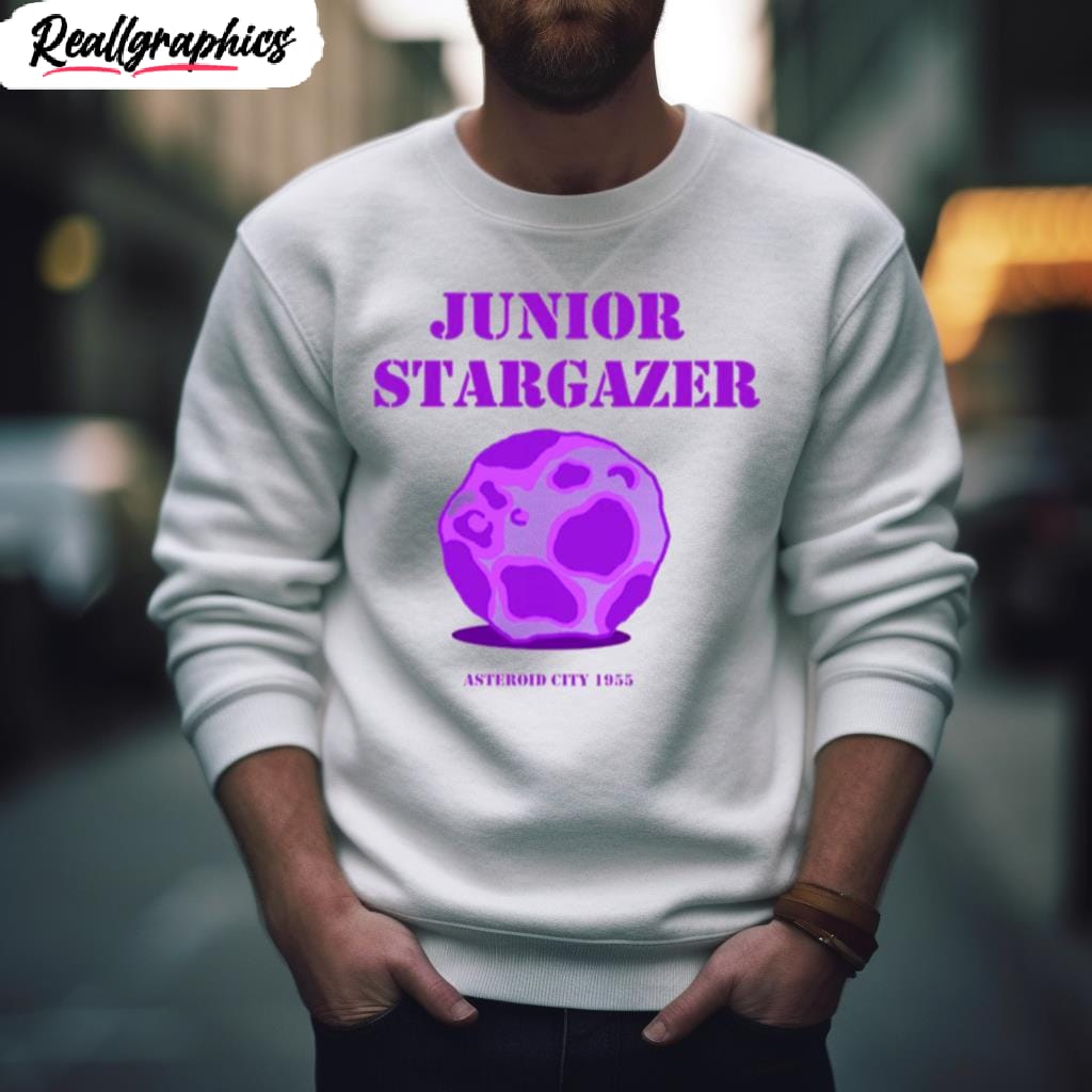 asteroid city junior stargazer 1955 purple variant shirt