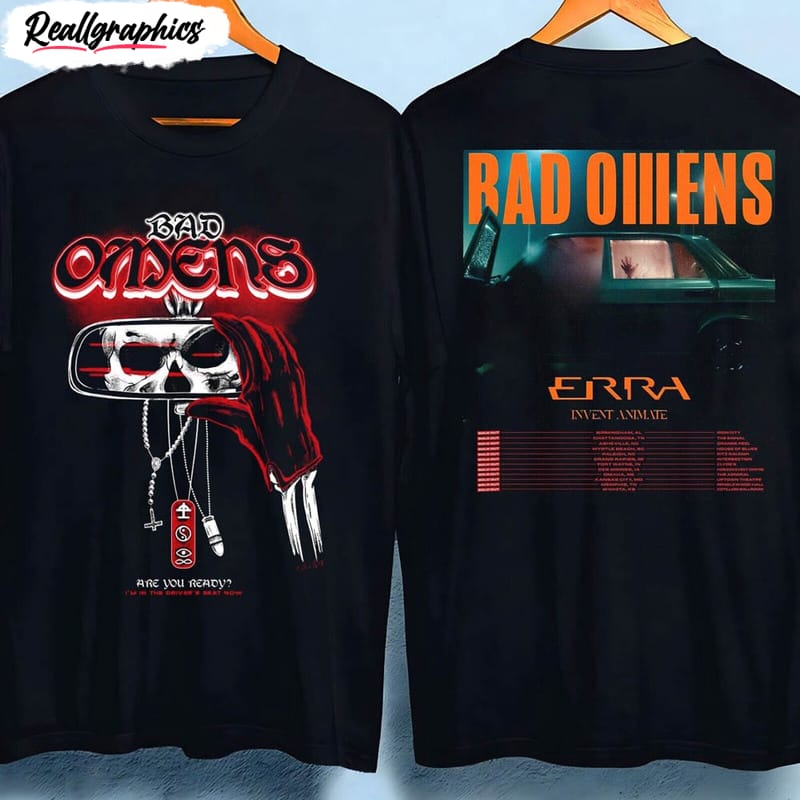 bad omens band shirt, trendy music tour unisex hoodie