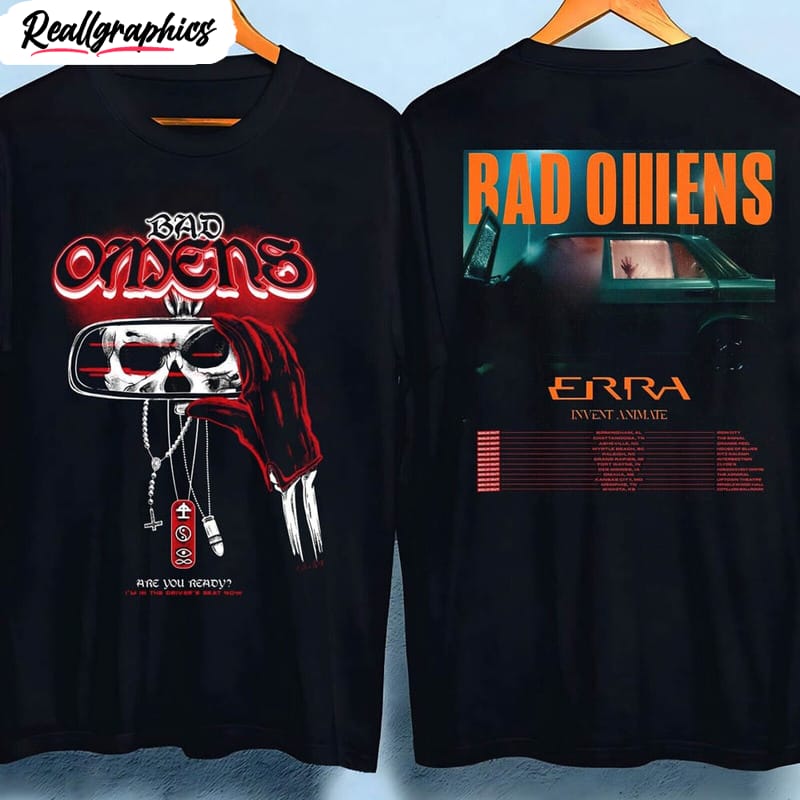 bad omens band shirt, trendy music tour unisex hoodie