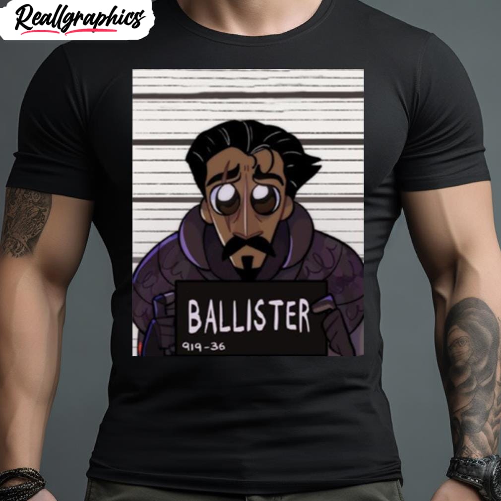 ballister mugshot nimona graphic shirt