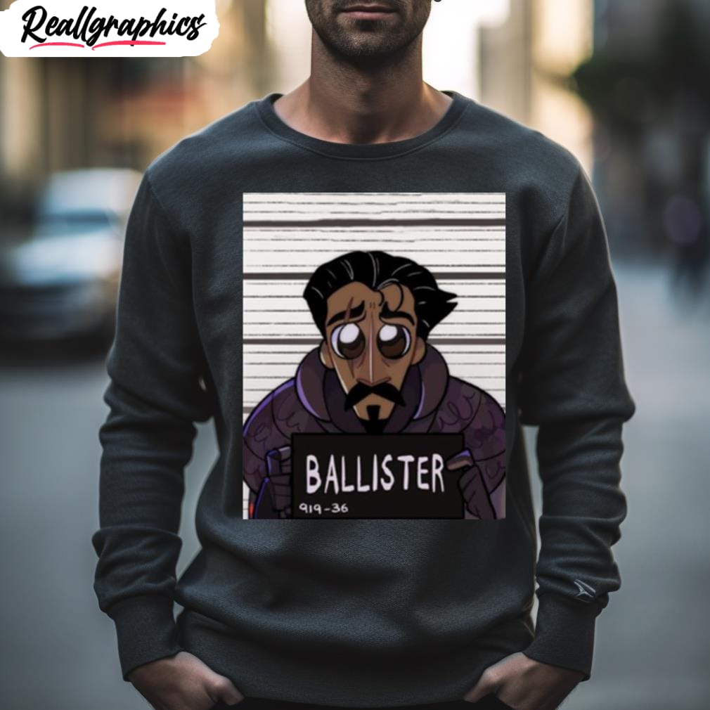 ballister mugshot nimona graphic shirt