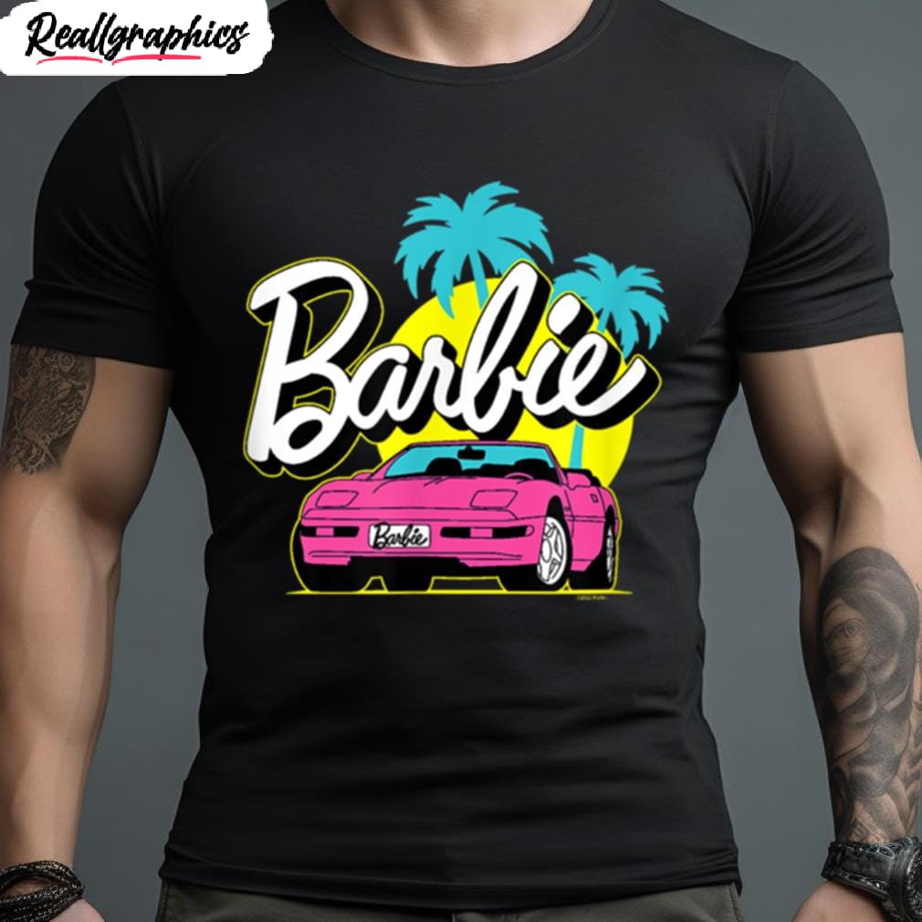 barbie barbie malibu logo convertible t shirt