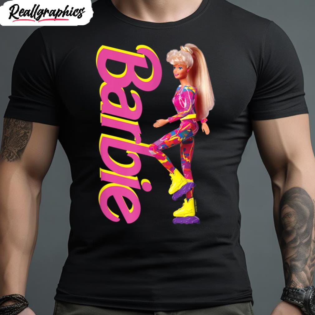 barbie hot skatin' retro barbie t shirt